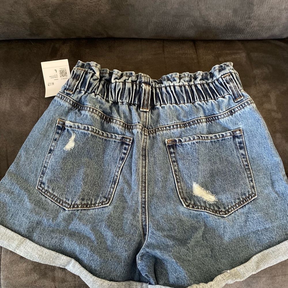 Forever 21 paper bag high waisted shorts